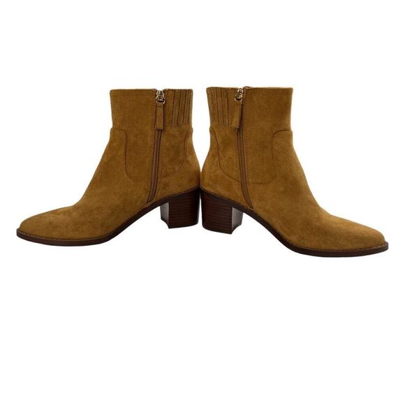 J. Crew Womens Western Golden Brandy Tan Suede Ankle Boots Size 7.5 - Picture 3 of 9
